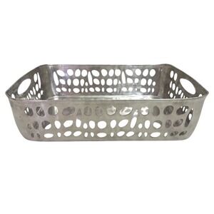Delta Airlines First Class Stainless Steel Serving Tray‎ Perforated *READ